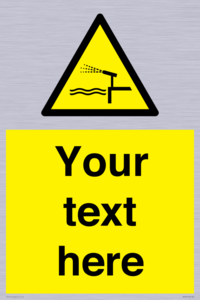 Custom warning water cannon